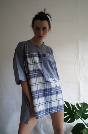 Oxford Blue UNISEX Upcycled T-shirt